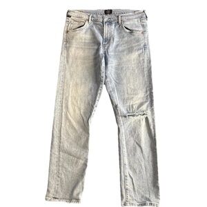Citizens Of Humanity Emerson Slim Boyfriend Mid Rise Light Wash Jeans - 27